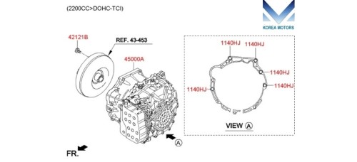 MOBIS TRANSMISSION AT 6-SPEED HYUNDAI SANTA FE 2015-18